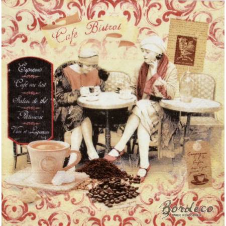 Serwetka do decoupage firmy R2S bistro 25x25cm